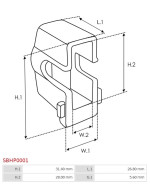 Indítómotor kefék befogói - SBHP0001