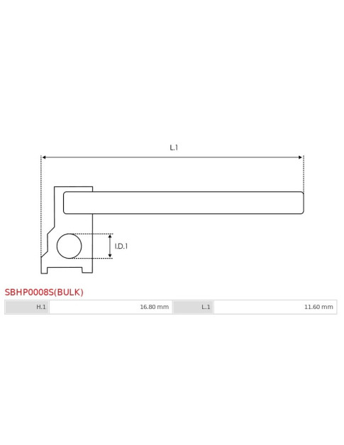 Indítómotor kefetartók csatlakozói - SBHP0008S(BULK)