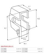 Indítómotor kefék befogói - SBHP0001(BULK)