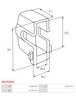 Indítómotor kefék befogói - SBHP0004