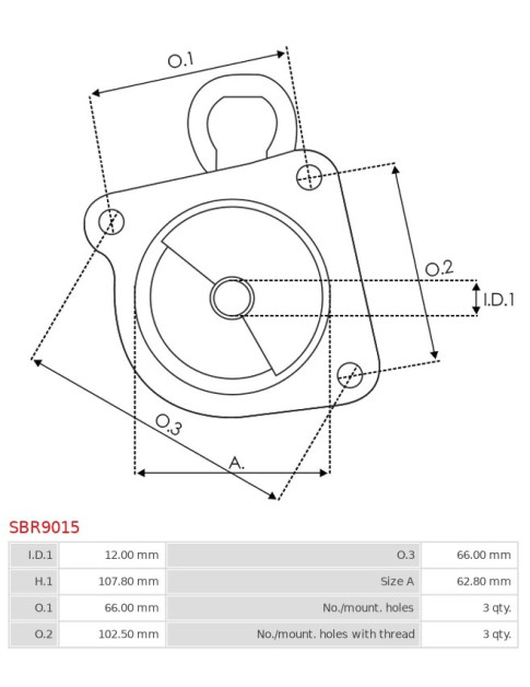 Indítómotor házai - SBR9015