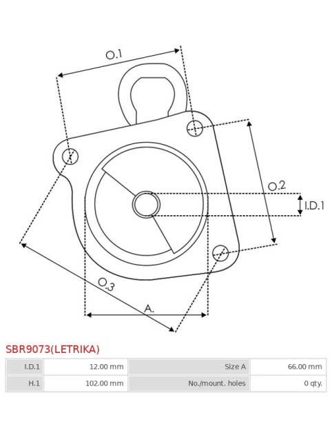 Indítómotor házai - SBR9073(LETRIKA)