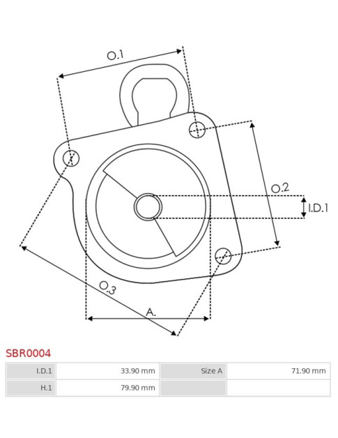 Indítómotor házai - SBR0004