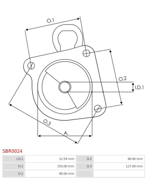 Indítómotor házai - SBR0024