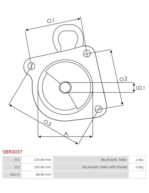 Indítómotor házai - SBR0037