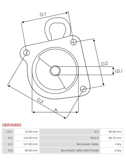 Indítómotor házai - SBR0089S