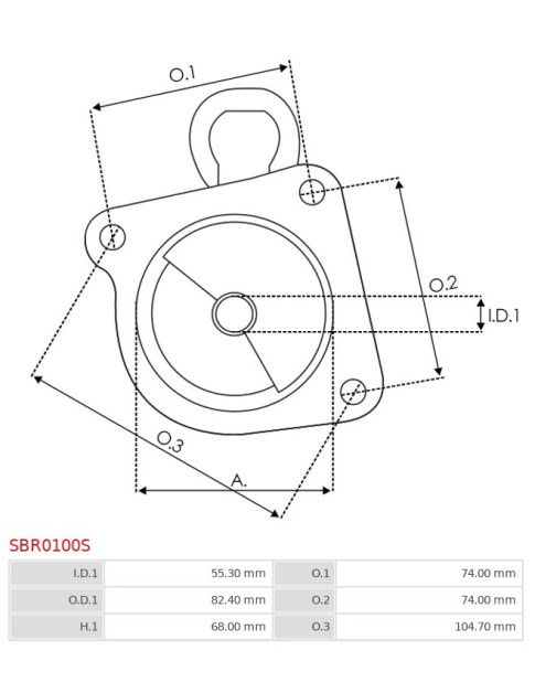 Indítómotor házai - SBR0100S