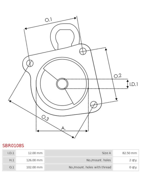 Indítómotor házai - SBR0108S