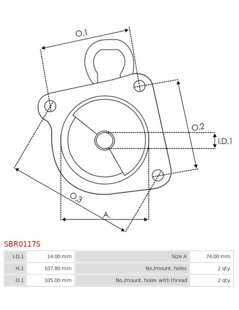 Indítómotor házai - SBR0117S