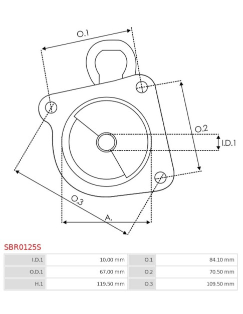 Indítómotor házai - SBR0125S