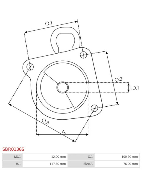 Indítómotor házai - SBR0136S