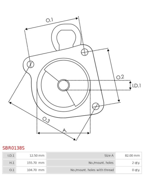 Indítómotor házai - SBR0138S