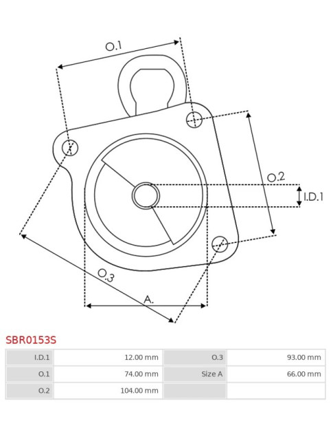 Indítómotor házai - SBR0153S