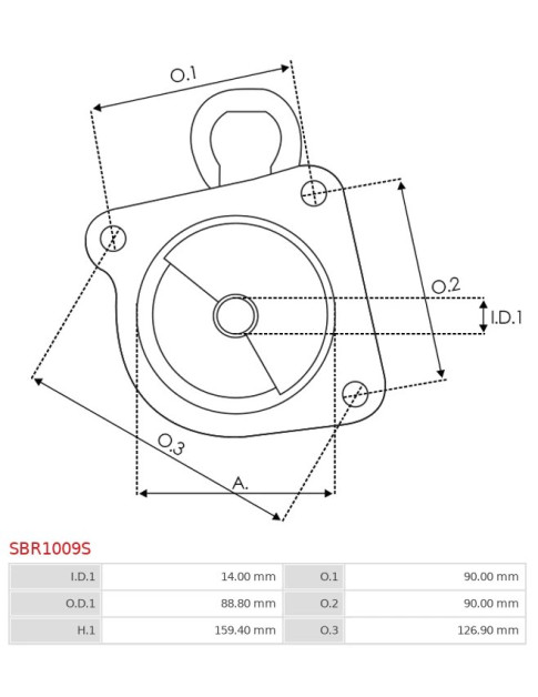 Indítómotor házai - SBR1009S