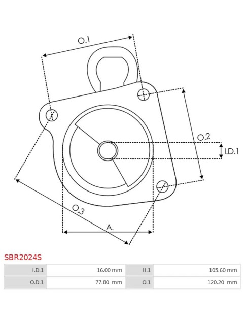 Indítómotor házai - SBR2024S