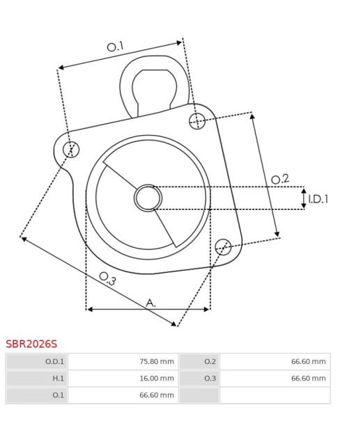 Indítómotor házai - SBR2026S