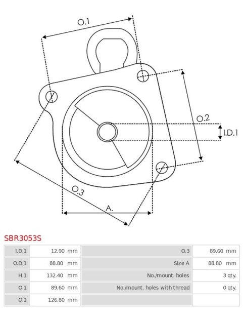 Indítómotor házai - SBR3053S