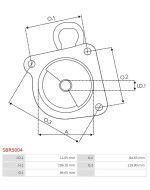 Indítómotor házai - SBR5004