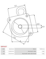 Indítómotor házai - SBR5007