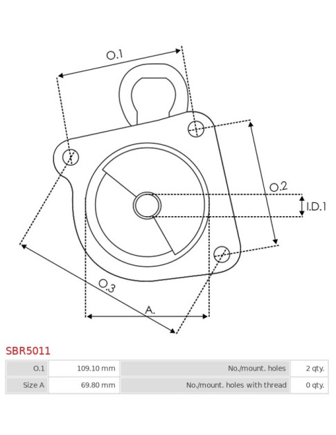 Indítómotor házai - SBR5011