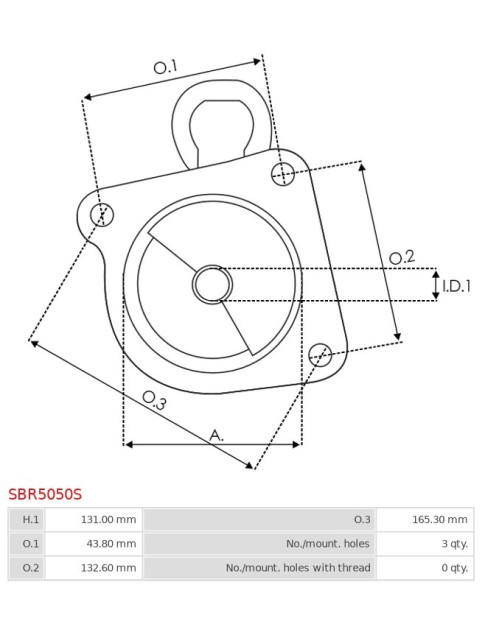 Indítómotor házai - SBR5050S