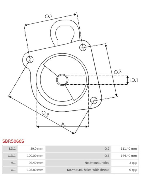 Indítómotor házai - SBR5060S