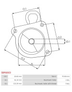 Indítómotor házai - SBR6003