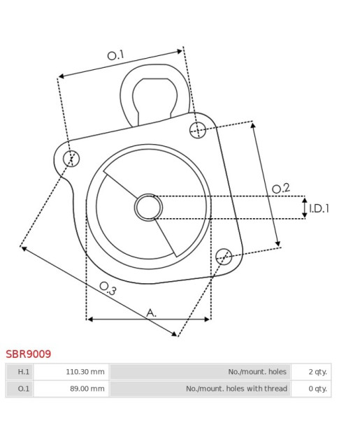 Indítómotor házai - SBR9009