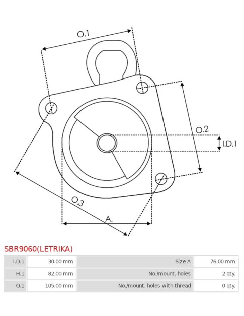 Indítómotor házai - SBR9060(LETRIKA)