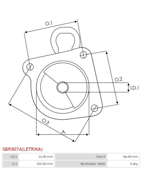 Indítómotor házai - SBR9074(LETRIKA)