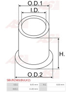 Indítómotorok perselyei - SBU9156S(BULK2)