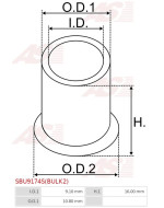 Indítómotorok perselyei - SBU9174S(BULK2)