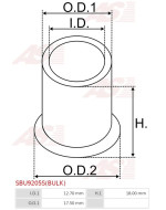 Indítómotorok perselyei - SBU9205S(BULK)