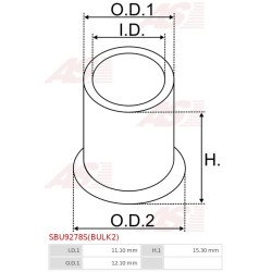 Indítómotorok perselyei - SBU9278S(BULK2)