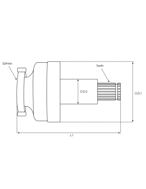 Indítómotor tengelykapcsolók - SD0179