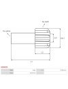 Indítómotor bendixek fogaskerekei - SD6039