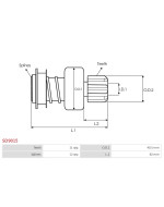 Indítómotorok bendixei - SD9015