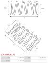 Indítómotor bendixek rugói - SDK0034(BULK)