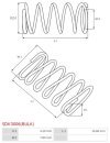 Indítómotor bendixek rugói - SDK3006(BULK)