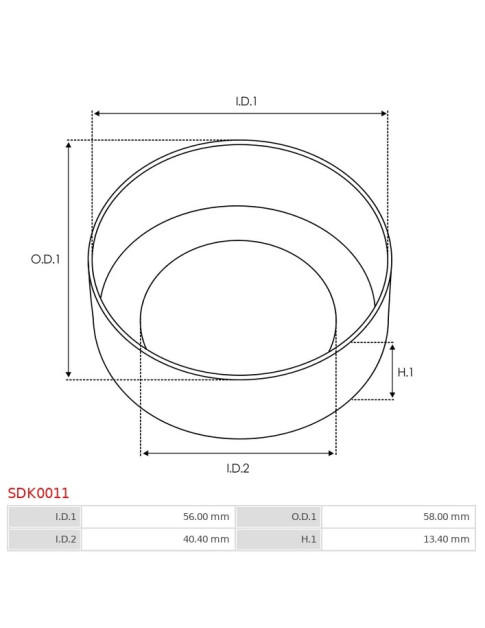 Indítómotor bendixek kupakjai - SDK0011