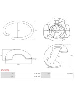 Indítómotor zárógyűrűi - SDK0030