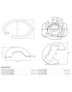 Indítómotor zárógyűrűi - SDK0045S