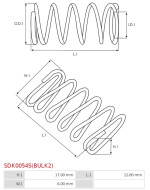 Indítómotor bendixek rugói - SDK0054S(BULK2)