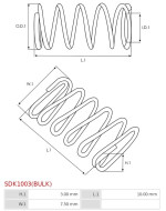 Indítómotor bendixek rugói - SDK1003(BULK)