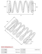 Indítómotor bendixek rugói - SDK3006(BULK)