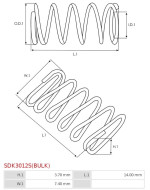 Indítómotor bendixek rugói - SDK3012S(BULK)