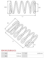 Indítómotor bendixek rugói - SDK3012S(BULK2)