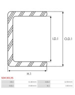 Indítómotor házak védősapkái - SDK3013S