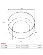 Indítómotor bendixek kupakjai - SDK4002