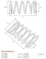 Indítómotor bendixek rugói - SDK4004(BULK)